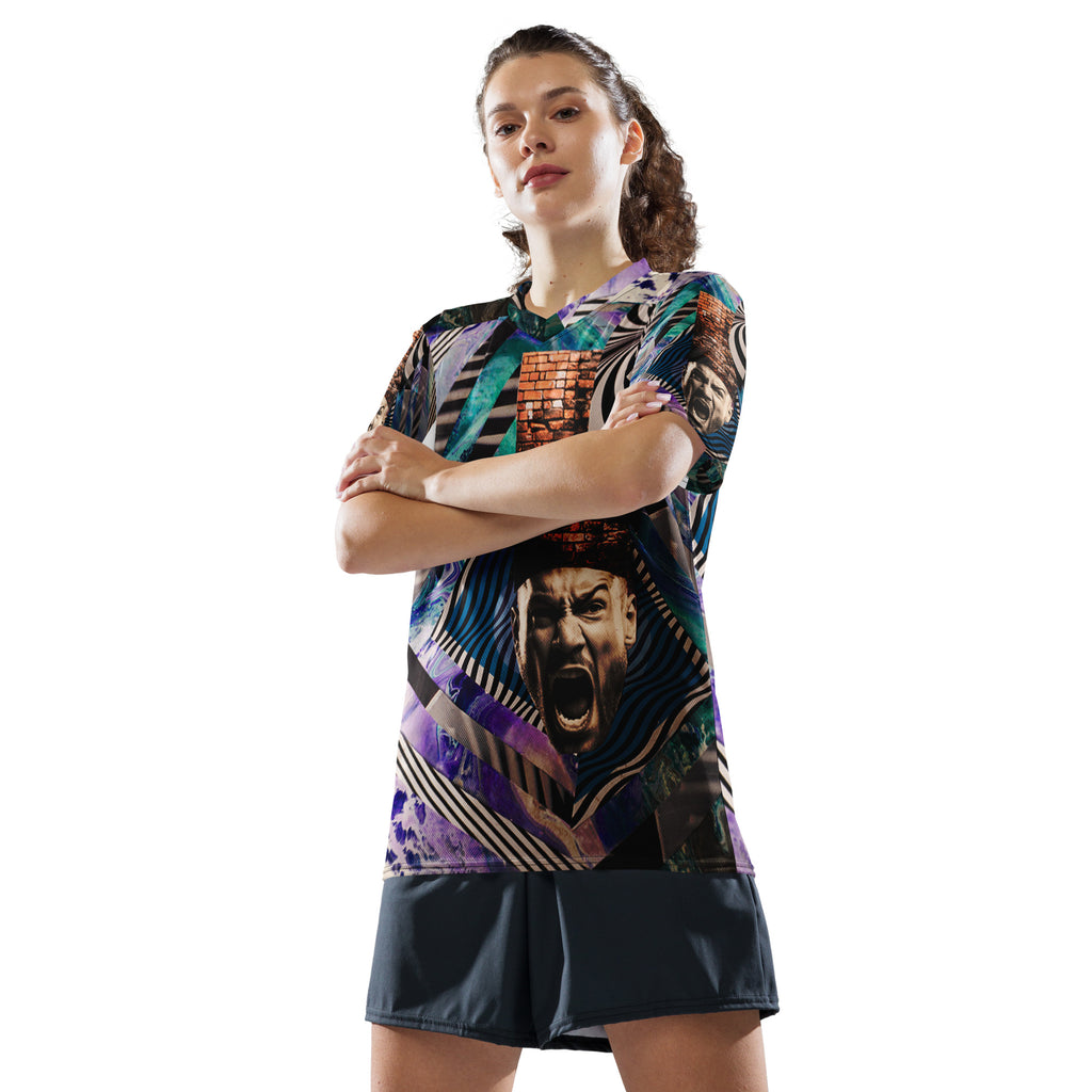 Yurmaze t shirt from the side / front showcasing original artwork, ideal for tees t shirt lovers and collectors of artistic t shirts.