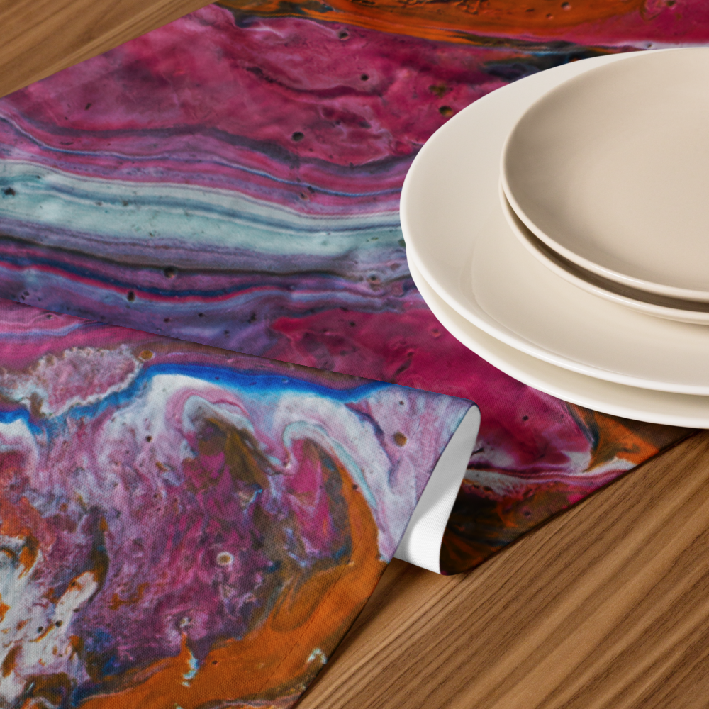 Paint pour - Table runner