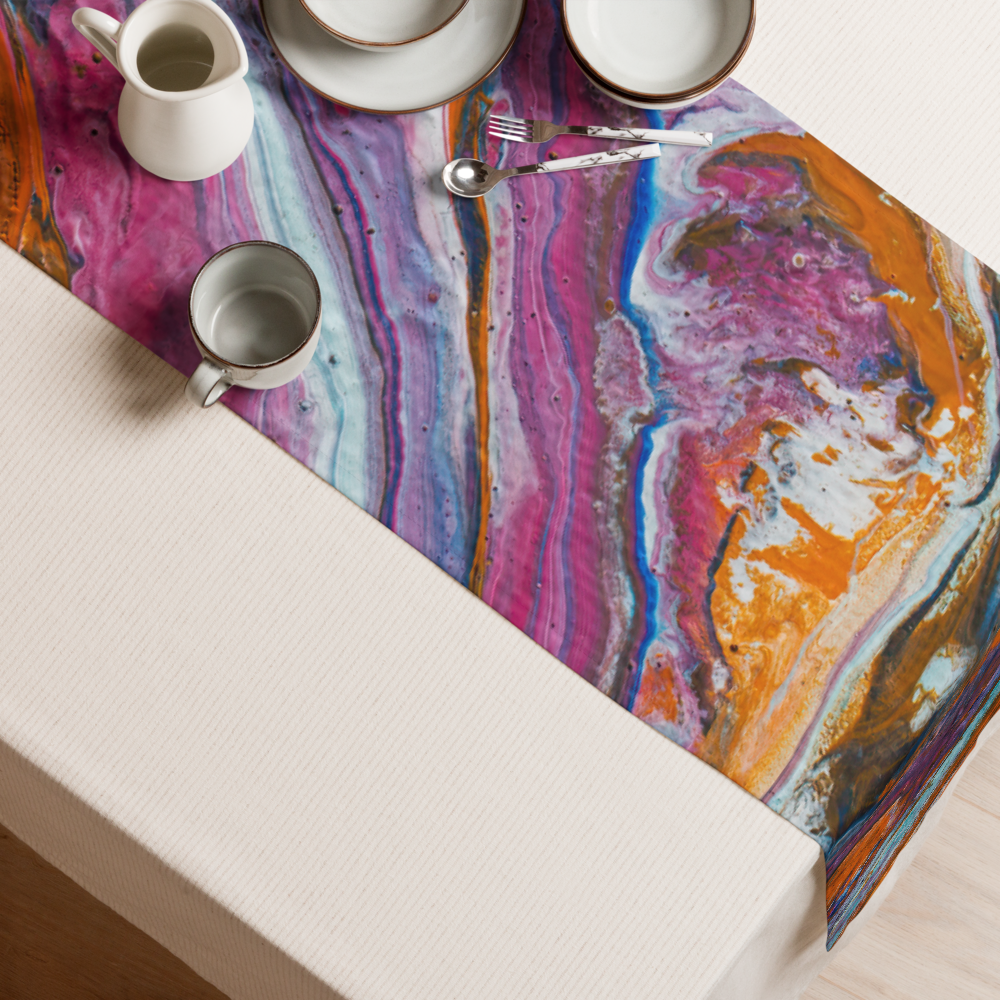 Paint pour - Table runner