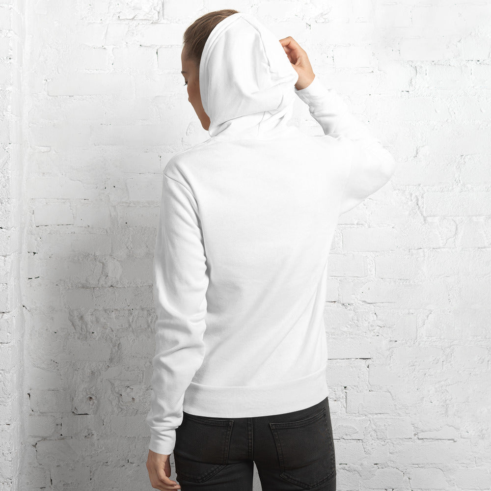 Soft unisex fleece hoodie featuring a detailed elephant design by Yurmaze, with custom hoodie printing and personalisation options.